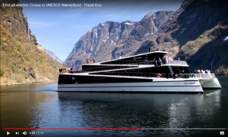 First All-Electric Cruise in UNESCO Nærøyfjord