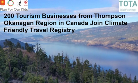 Climate Friendly Travel Registry gains 200 Tourism Business Commitments from Thompson Okanagan Region in Canada